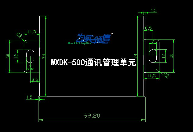 通讯管理机，WXDK-500S，尺寸.PNG